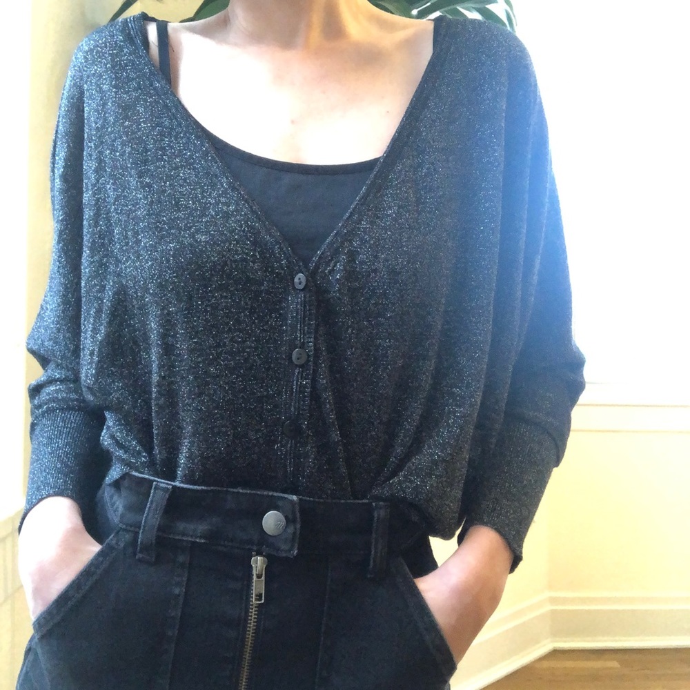 Sparkly Black Cardigan